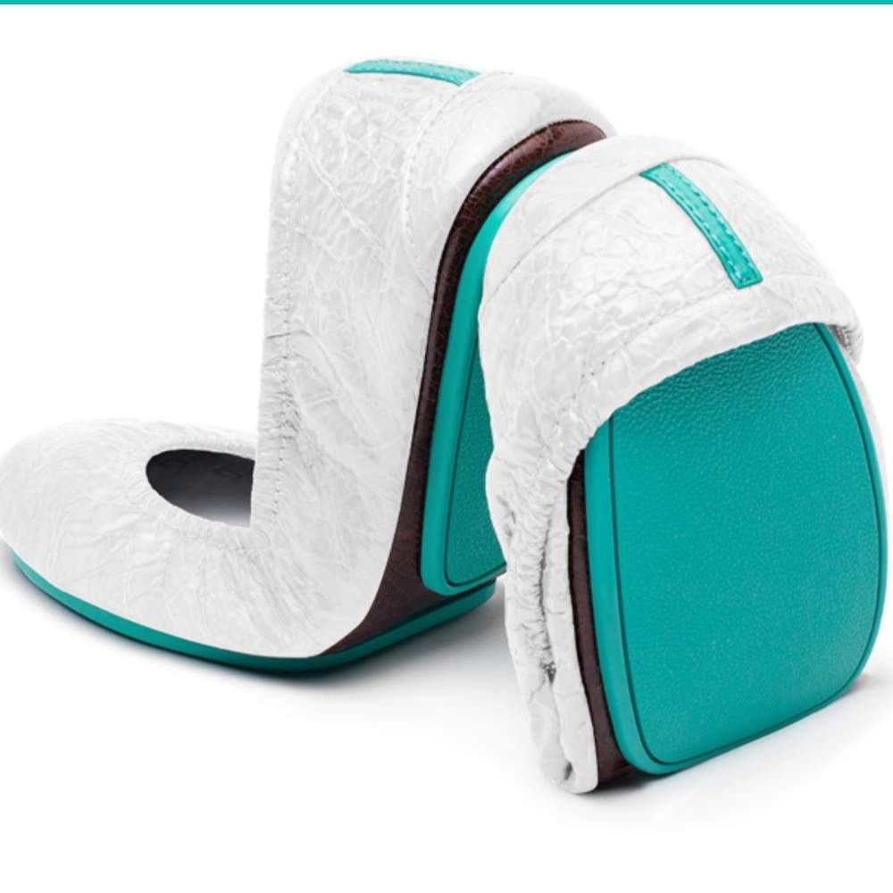 Tieks by Gavrieli Diamond White Croc Size 5